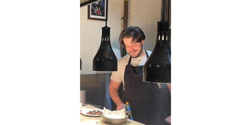 Taste Workshop at Ludlow Food Festival 'Clay lies still, but blood's a rover' Chef Kieran Price