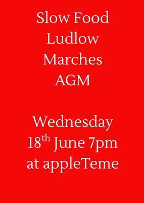 Slow Food Ludlow Marches AGM 2025