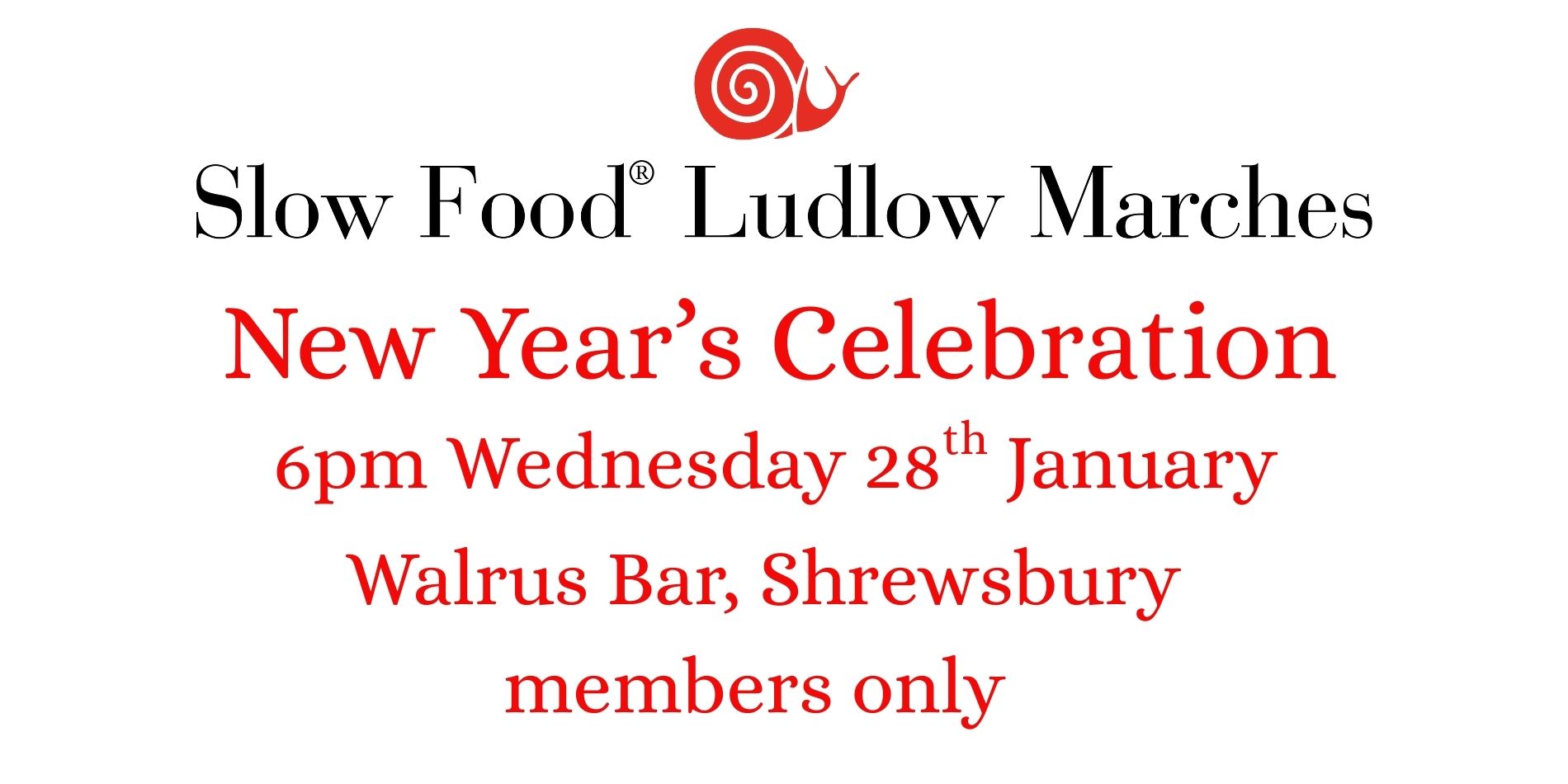 Slow Food New Years Celebration